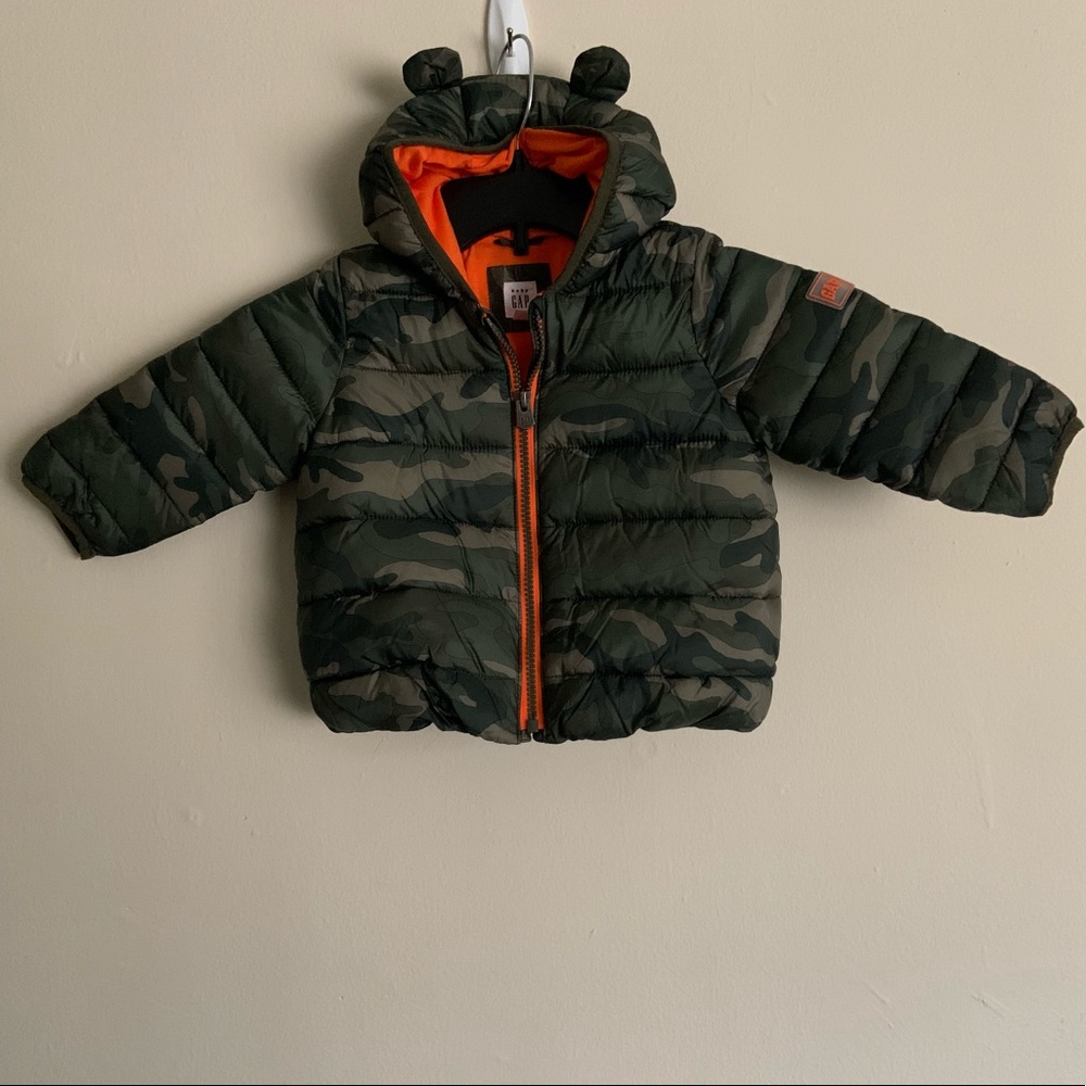 🚫SOLD🚫 NWOT GAP Camo Puffer Baby Coat